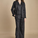 blazer gessato 15V516CO191 P092 GREY ines de la fressange 
