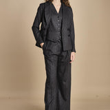 blazer gessato 15V516CO191 P092 GREY ines de la fressange 