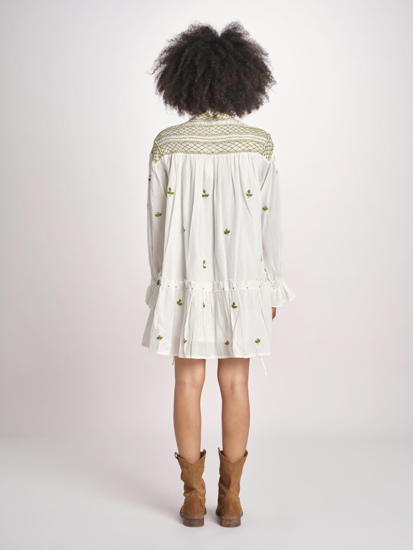 miniabito manica lunga NOUVEAU DRESS PAPYRUS.CALLA GREEN scarlett poppies 