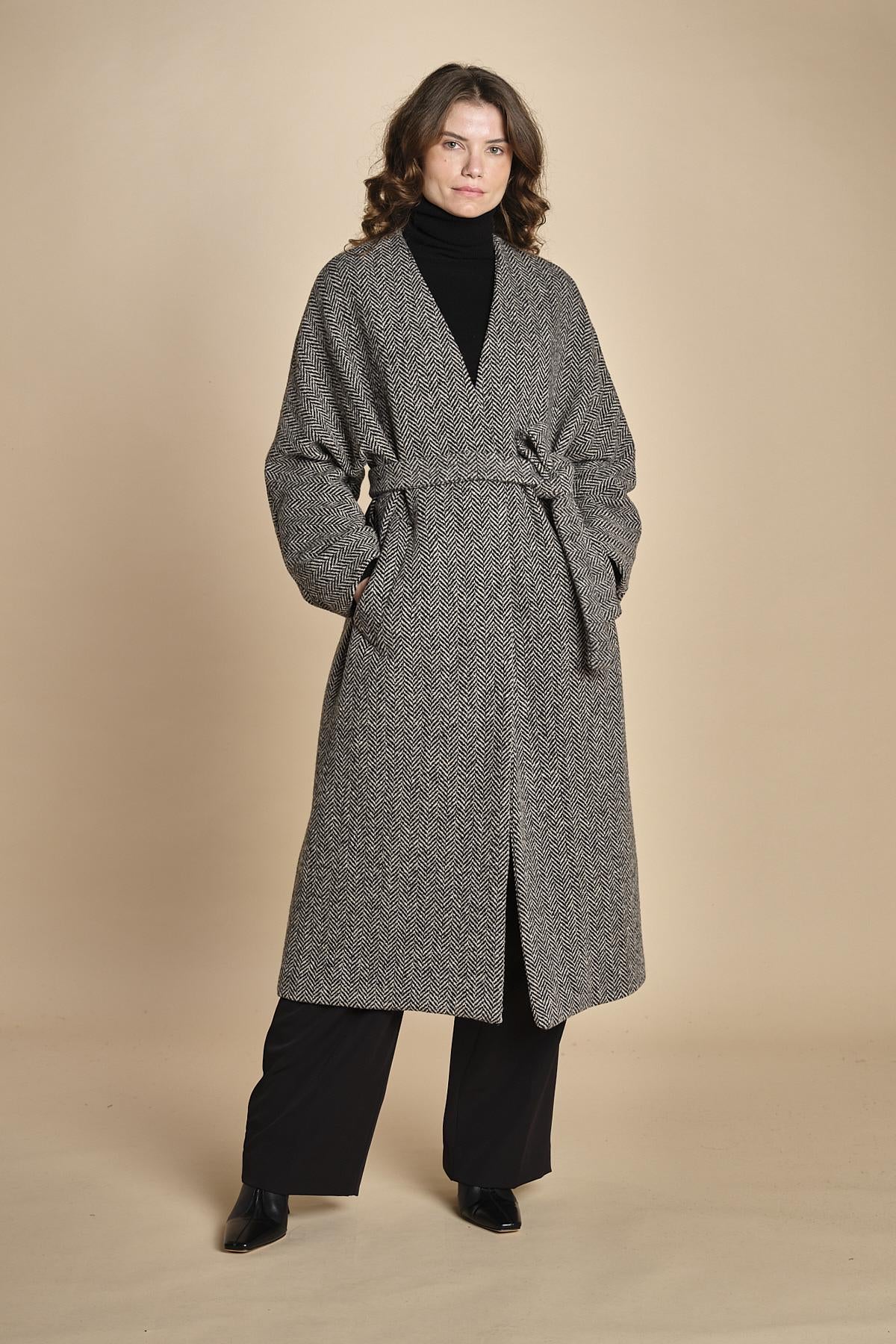 cappotto spinato con sciarpa ZENICA  2525016042600 002 weekend maxmara 