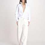 pantalone 5 tasche PIA CONFORTBULL IVORY true avenue 