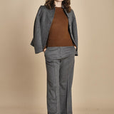 pantalone cropped con risvolto MELODIA 652923 50 quelledue 