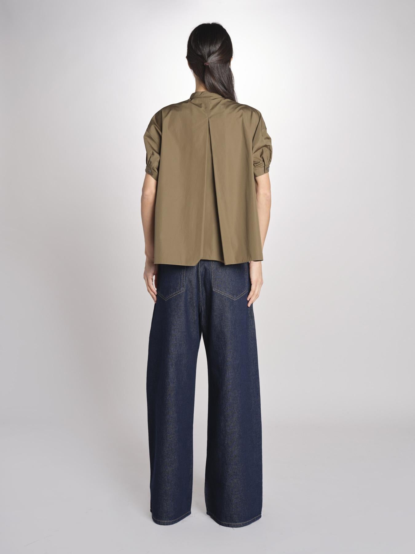 camicia guru a manica corta 5410 85237 MILITARE aspesi 