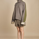 maglia bicolor OLLY  MJD634M_AFILK CHOCO_OLIV jejia 