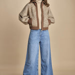 giubbino maglia con zip RABEL MARRON ba&sh 