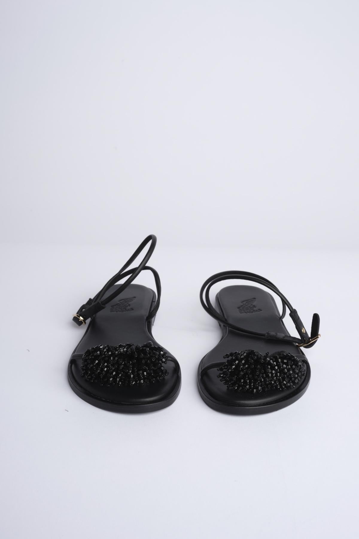Sandalo EMMA con perline EMMA BLACK ancient greek 