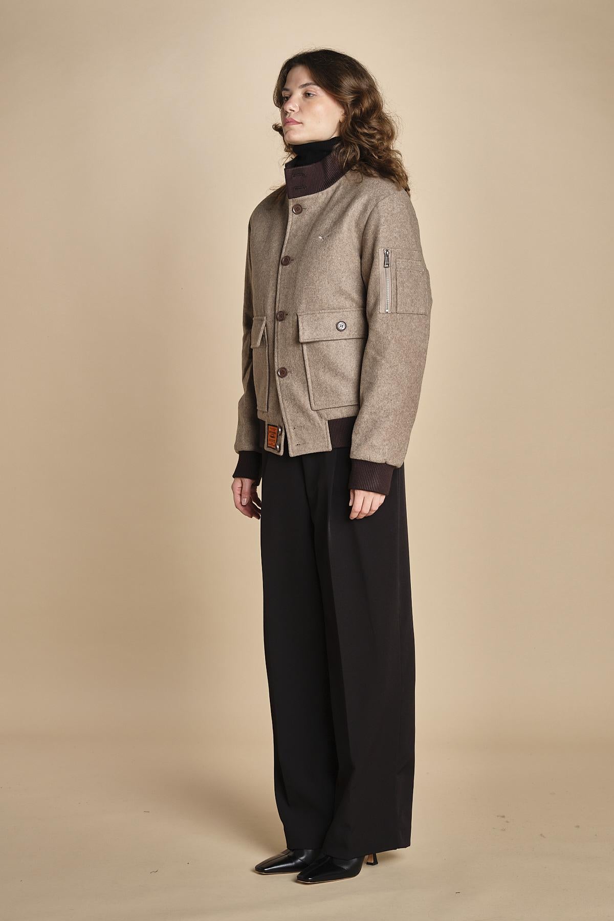 bomber panno uomo BMSWIFTF5 TAUPE bombers original 