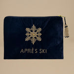 bustina con  fiocco di neve C25P0814 NAVY GOLD milaura 