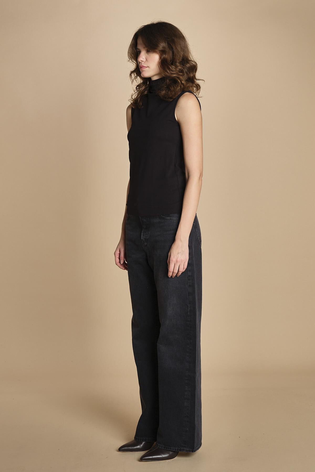 t-shirt senza maniche 3710 NERAS circolo 1901 