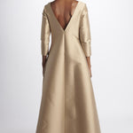 Abito lungo m/l svasato duchesse TV327 11001 co.go 