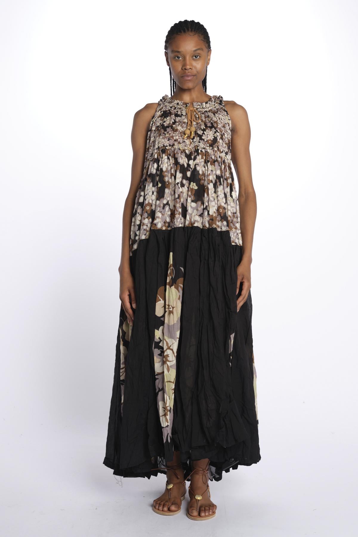Abito s/m fiori Maxi Hippydress Sleeveless MHS FF4 BFF4 yvonne s. 
