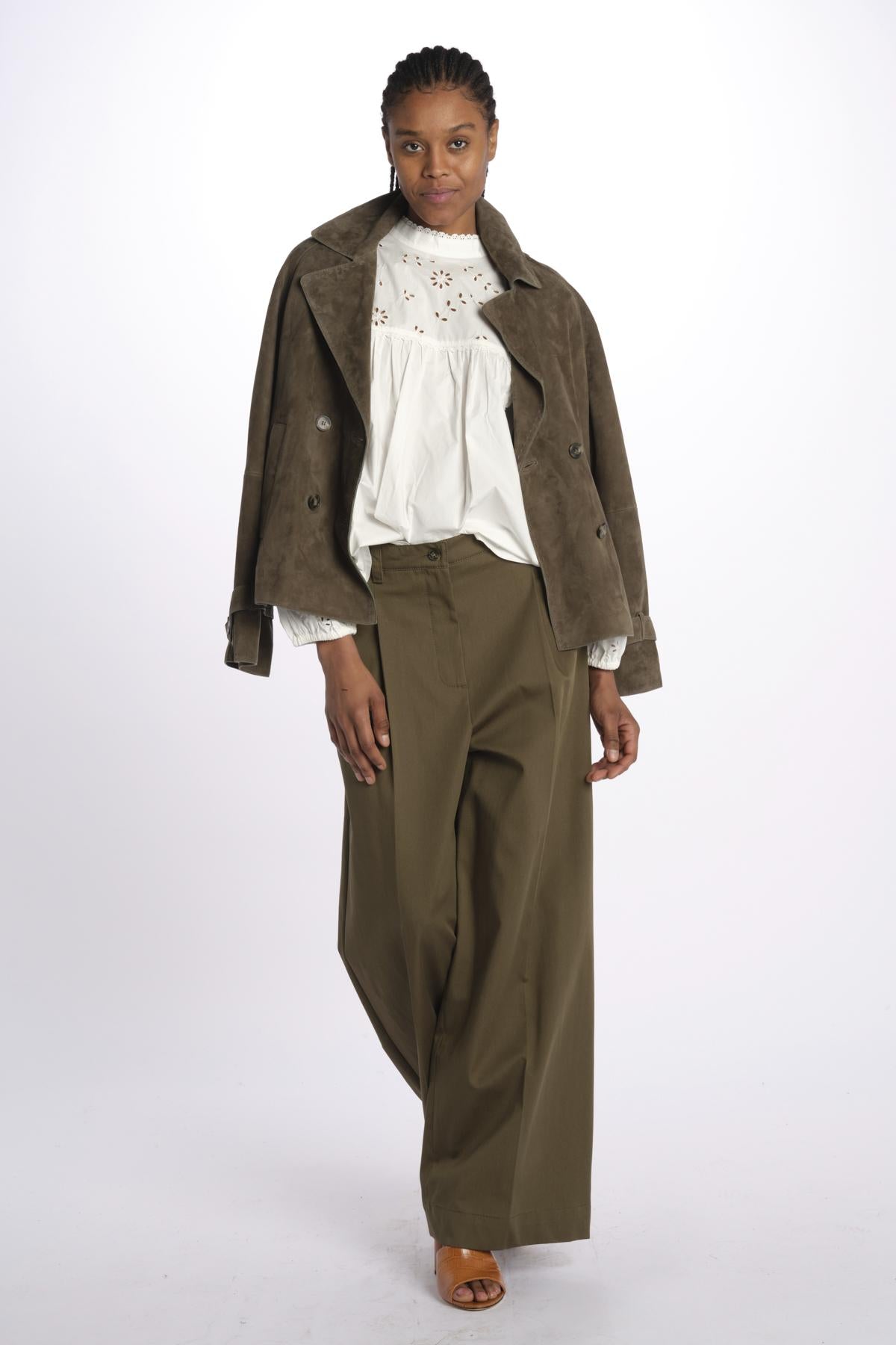 Pantalone lungo NEBBIE 2515131121600 002VERDEKAKI weekend maxmara 