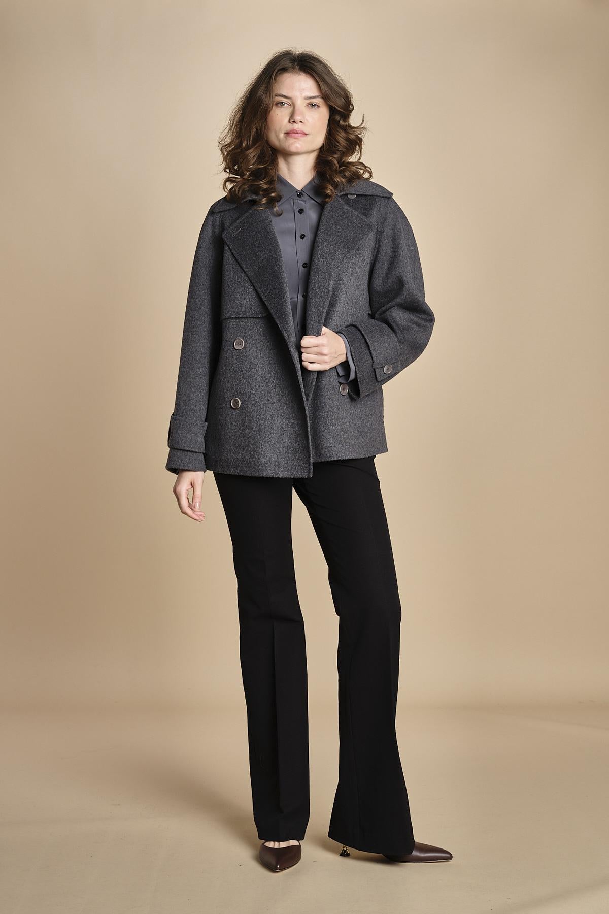 pantalone in gabardine stretch TARIFA JP001617 BLACK 0010 joseph 