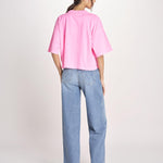 t-shirt over VOSS61 T1473_PS26 372 FLUO PINK bellerose 