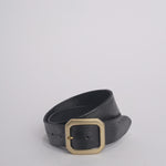 Cintura fibbia ottone 93340 NERO alberto luti 