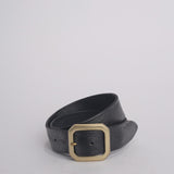 Cintura fibbia ottone 93340 NERO alberto luti 
