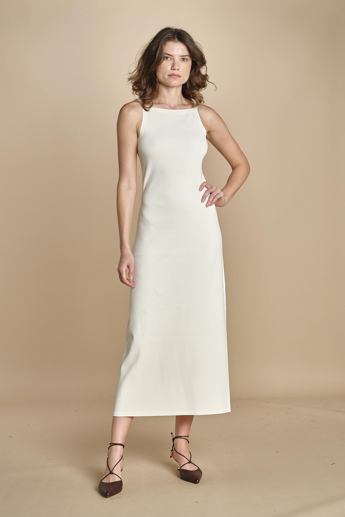 abito in maglia DRESS FULL  JF009246 0045 IVORY joseph 