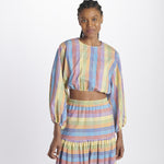 Top corto M/L MOD14 BIANCO MULTI milaura 