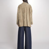 Blazer monopetto dalla linea oversize CEDRO 2615441051600 002 FANGO weekend maxmara 