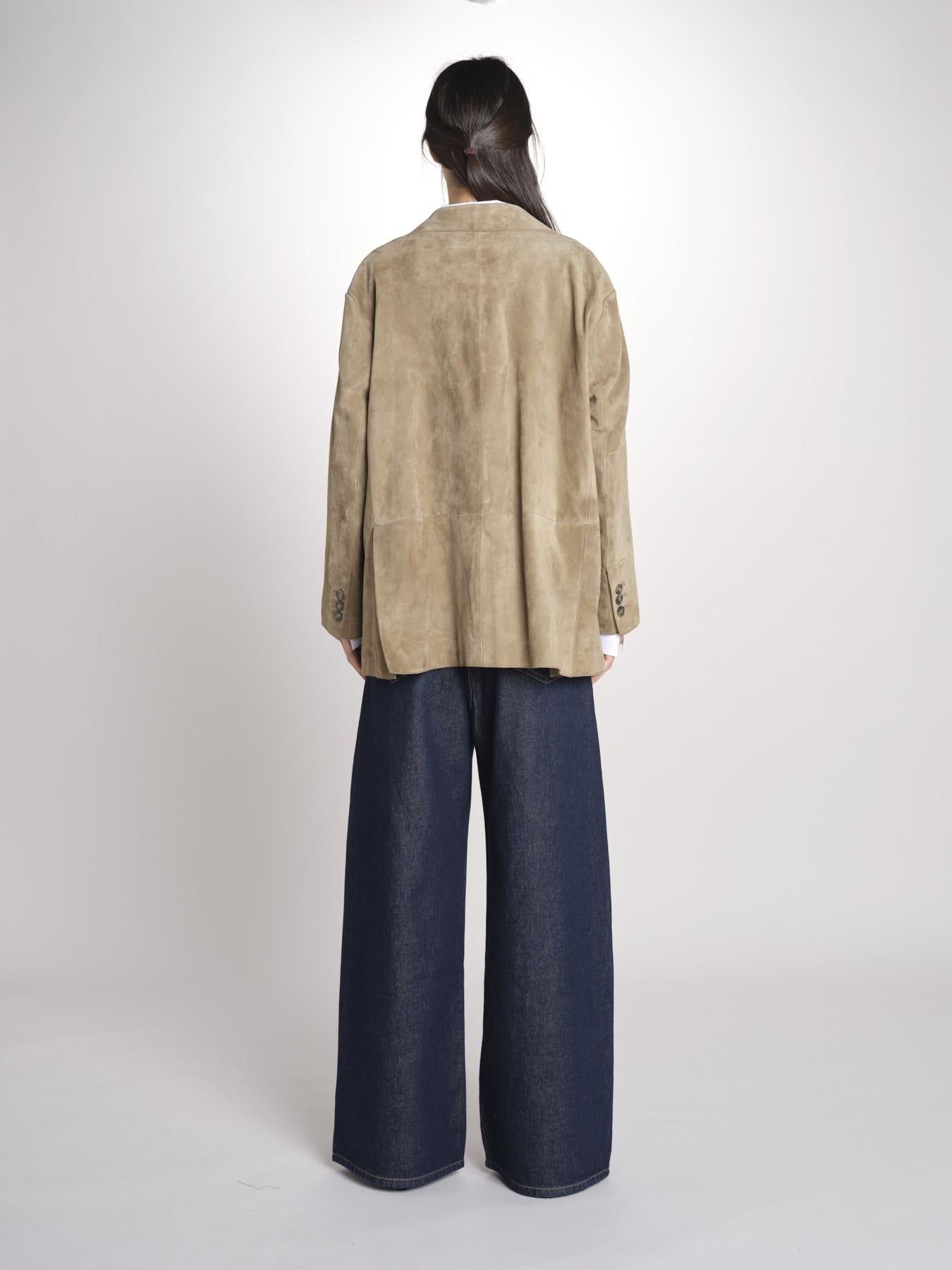 Blazer monopetto dalla linea oversize CEDRO 2615441051600 002 FANGO weekend maxmara 