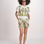 short con giraffe BE24865 WHITE MULTI benaras soleil 