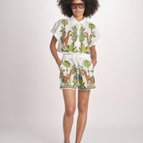 short con giraffe BE24865 WHITE MULTI benaras soleil 