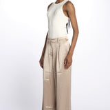 Pantalone SARAH pinces 12248018 CHAMPAGNE malina 