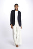Long 1 button sweatshirt jacket