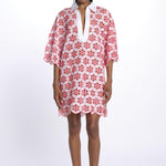 Mini abito LUPITA camicia ricamo fiori R25008 EYELETRED sundress 