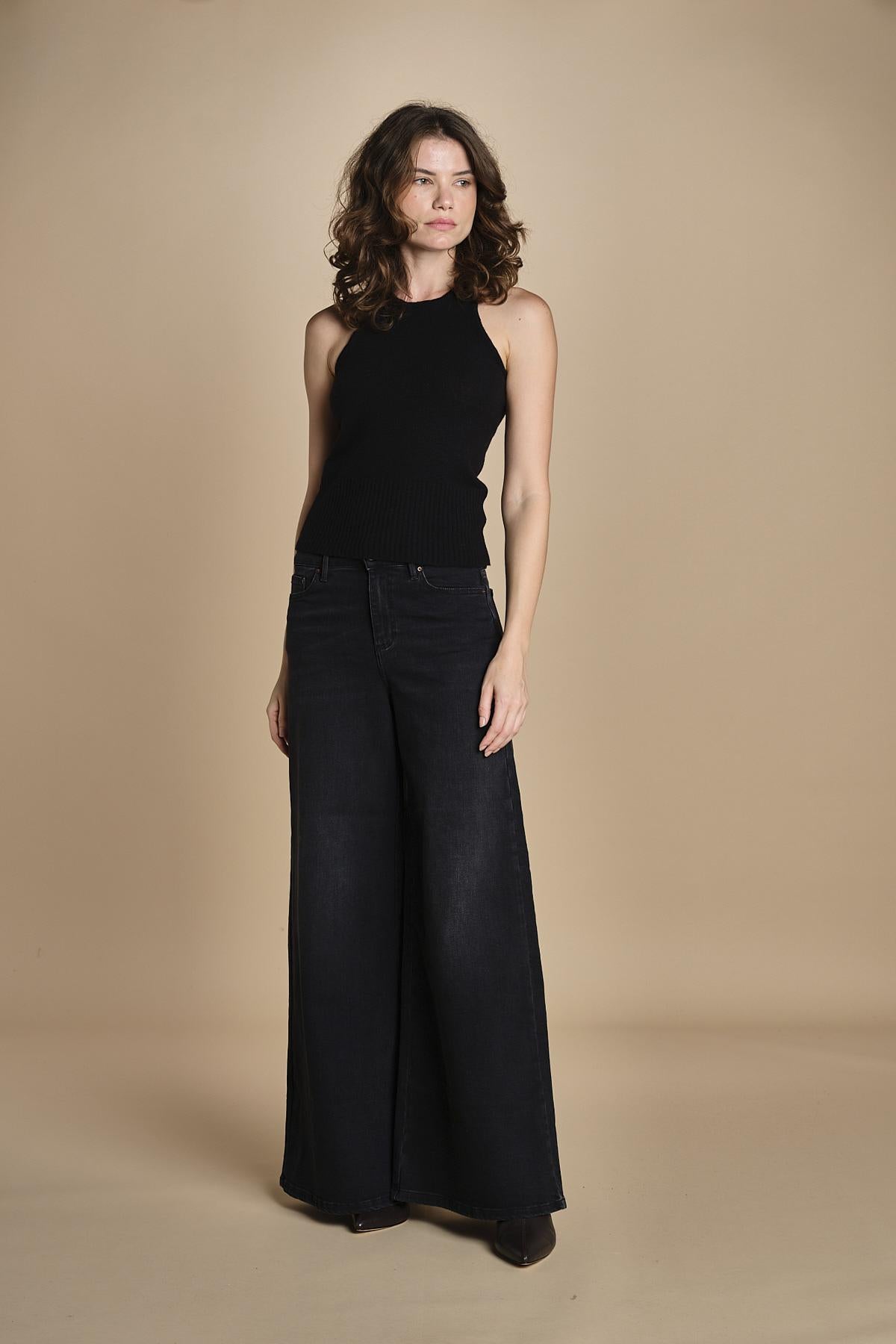 79% COTONE 14% LYOCELL 6%ELASTOMULTIESTERE 1% ELASTANE SERENA XJN02 BLACK DENIM STRETCH ps don't forget me 