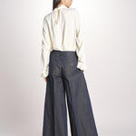 pantalone largo con nervature ORIANA 540 356 606 quelledue 