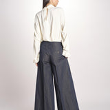 pantalone largo con nervature ORIANA 540 356 606 quelledue 