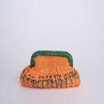 SIS cluctch bag uncinetto multicolor SIS ARANCIO VERDE nadia dafri 