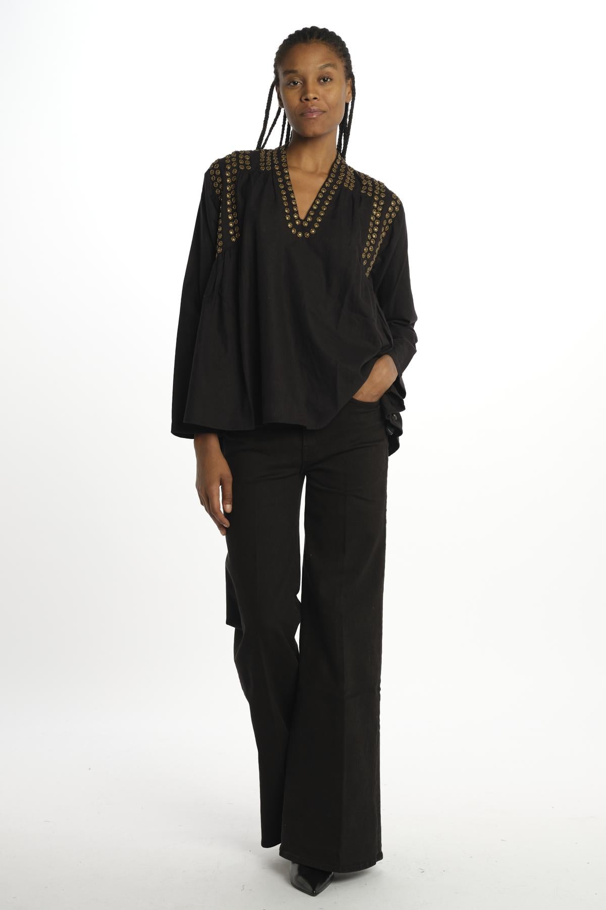  BLING BLOUSE BLACK v de vinster 