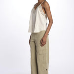 Christy cdc perm top spallina sottile PWGCP0702F ECRU zadig & voltaire 
