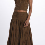 Top spallina+ paillettes CHERIZE TOP MILITARY scarlett poppies 