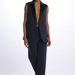 Gilet filo scozia 3417 INDIGO circolo 1901 