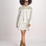 miniabito manica lunga NOUVEAU DRESS PAPYRUS.CALLA GREEN scarlett poppies 