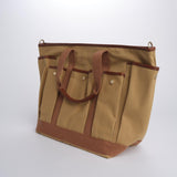 Borsa worker canvas pelle CABAS MULTIPOCH CAPPUCCINO479 vanessa bruno 