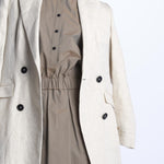 2125 chemisier di cotone 2125 NOISETTE dusan 