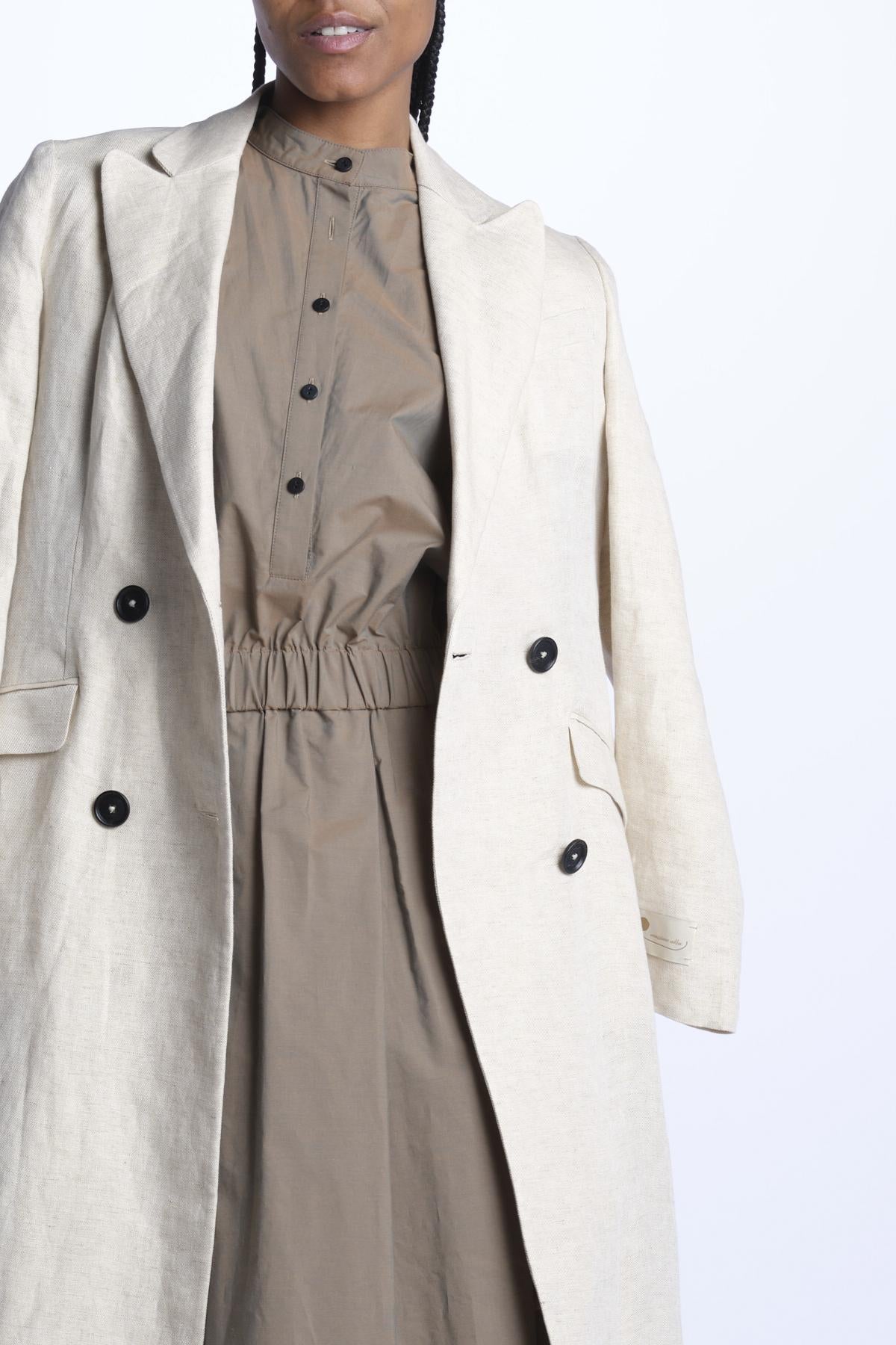 2125 chemisier di cotone 2125 NOISETTE dusan 