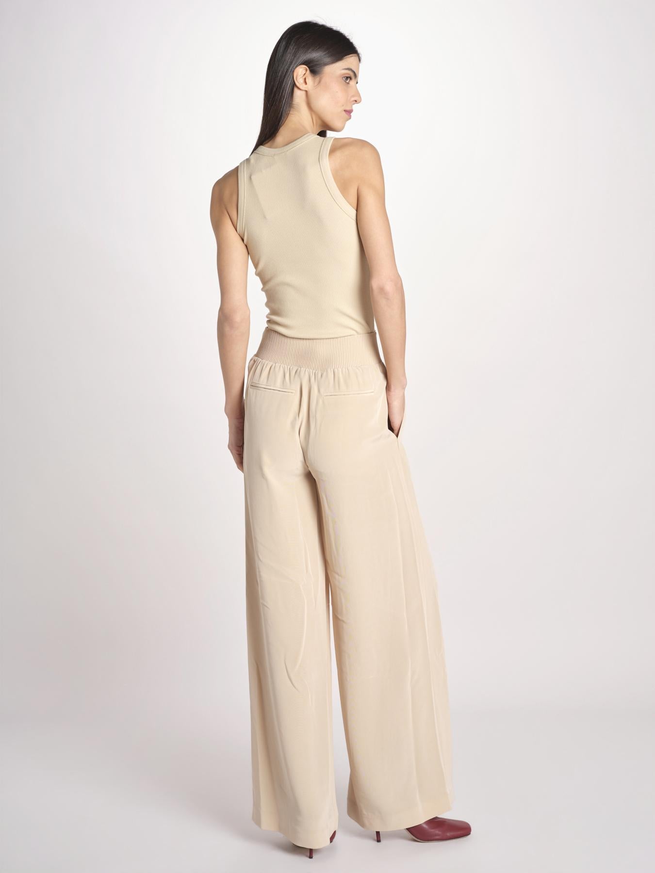 pantaloni in satin JF009671 POWDER 0801 joseph 