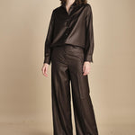 camicia collo lana e seta. ALASKA ALK03 MORO nine in the morning 