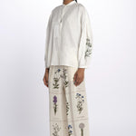 Camicia ILEX lino con fiore 2515111122600 001 weekend maxmara 