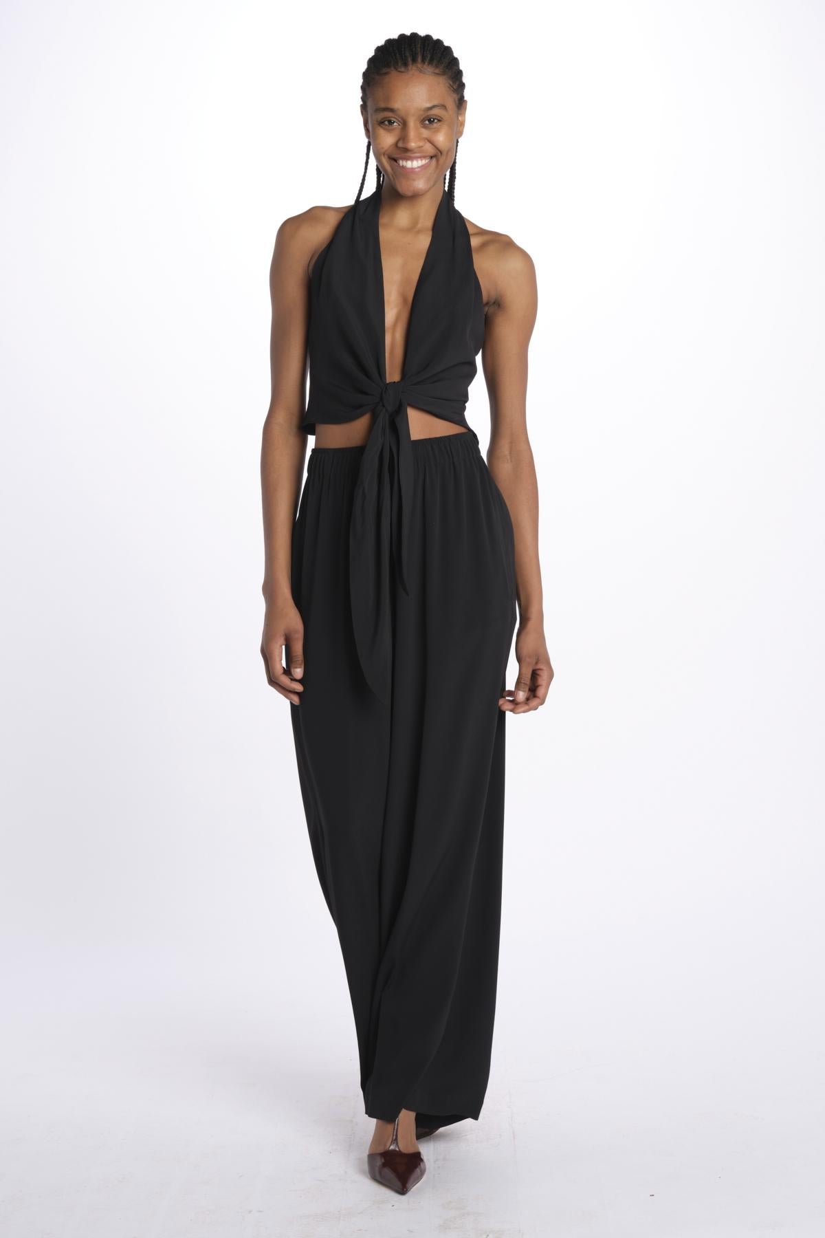 Top con nodo 41352-412 NERO federica tosi 