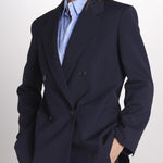 Blazer doppiopetto strutturato dalla linea allungata VELOCE 2615041081600 001 BLU weekend maxmara 