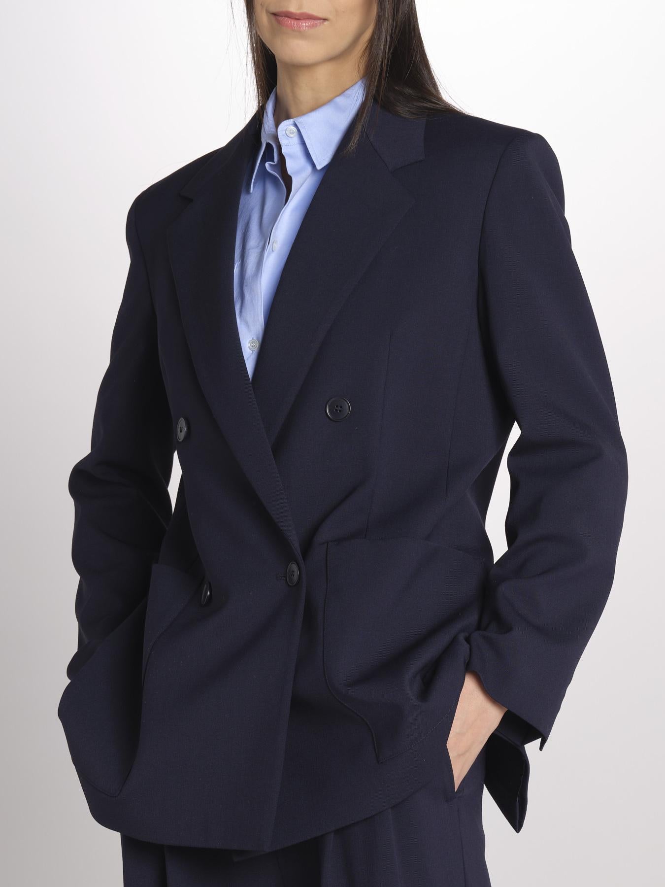 Blazer doppiopetto strutturato dalla linea allungata VELOCE 2615041081600 001 BLU weekend maxmara 
