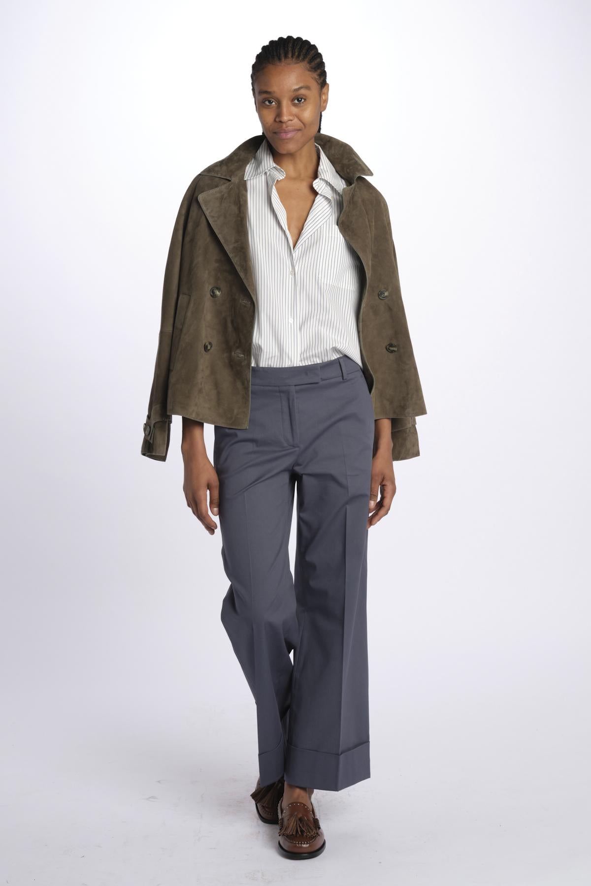 Pantalone MELODIA cropped risvolto MELODIA65254 70 quelledue 