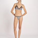 reggiseno triangolo in satin con pizzo LOVE LACE L25101005 ZEBRA PRINT love stories 
