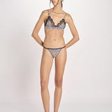 reggiseno triangolo in satin con pizzo LOVE LACE L25101005 ZEBRA PRINT love stories 